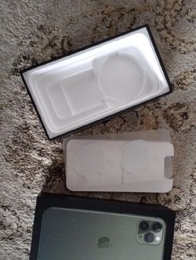 Apple iPhone Box with Green Phone Illustration